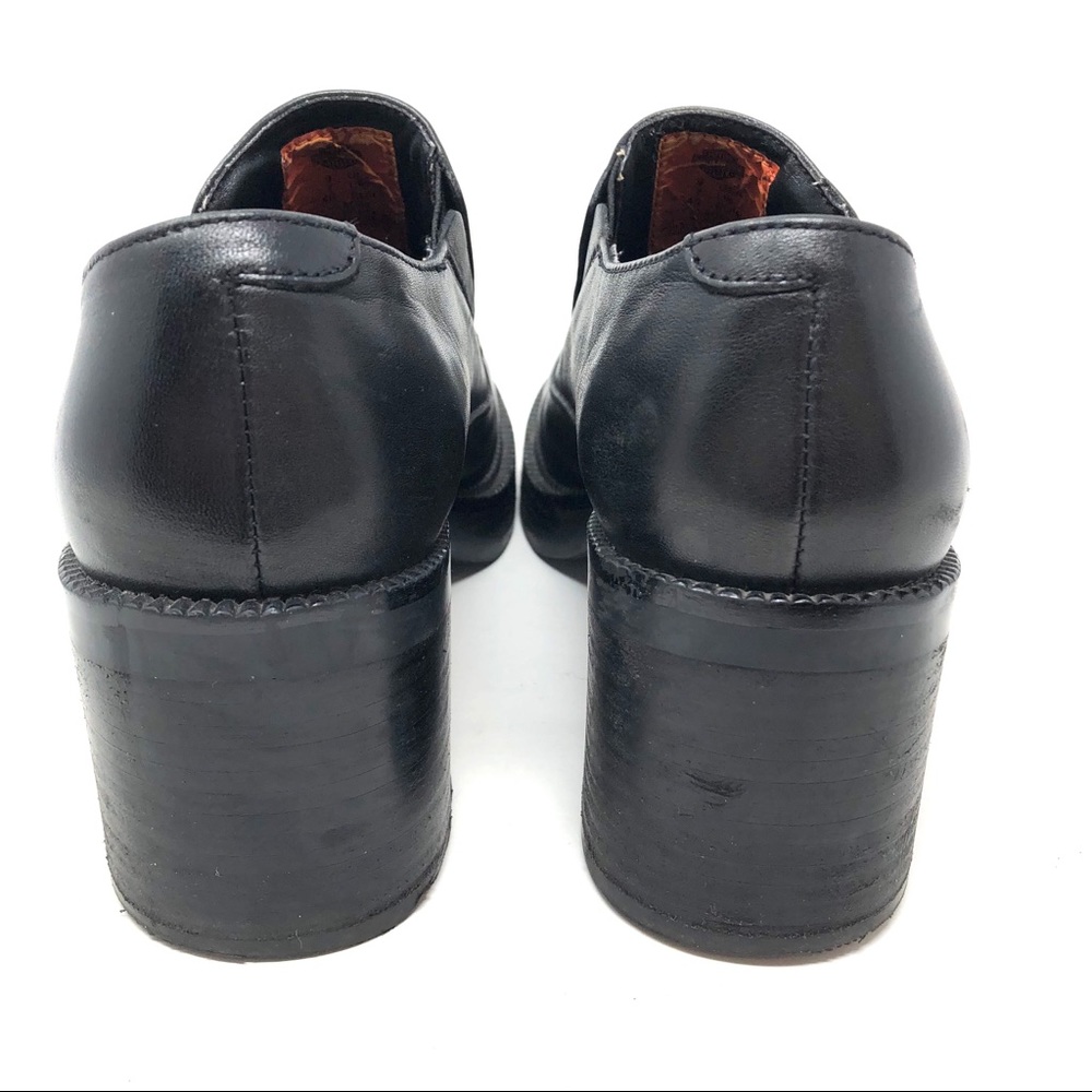 Harley Davidson Leather Platform Ankle Booties - Picture 6 of 9